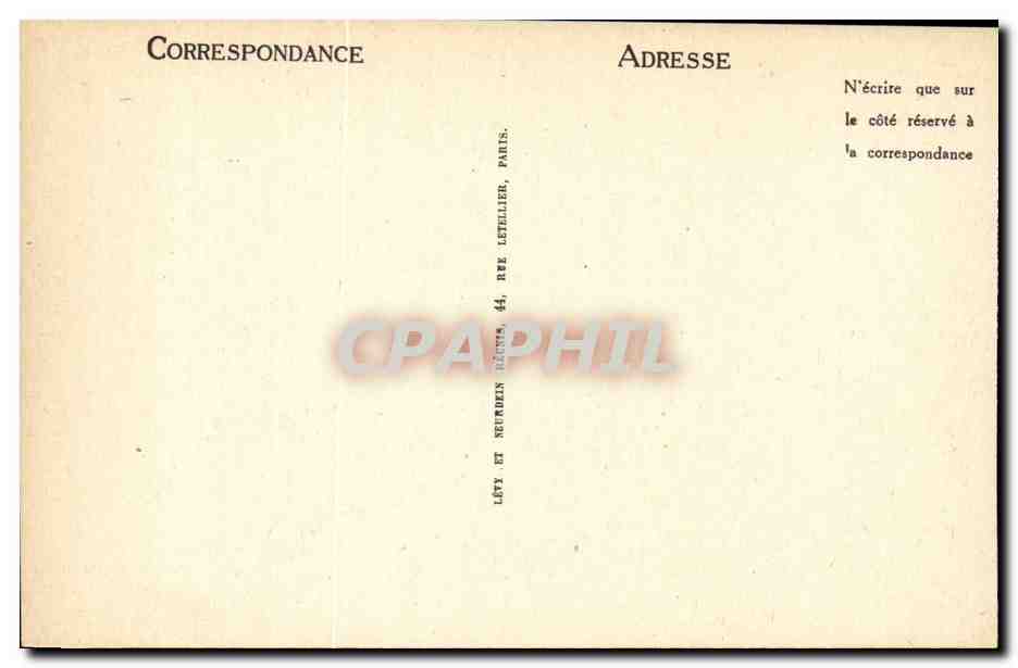 Chartres CPA Cathedrale La facade — Verso