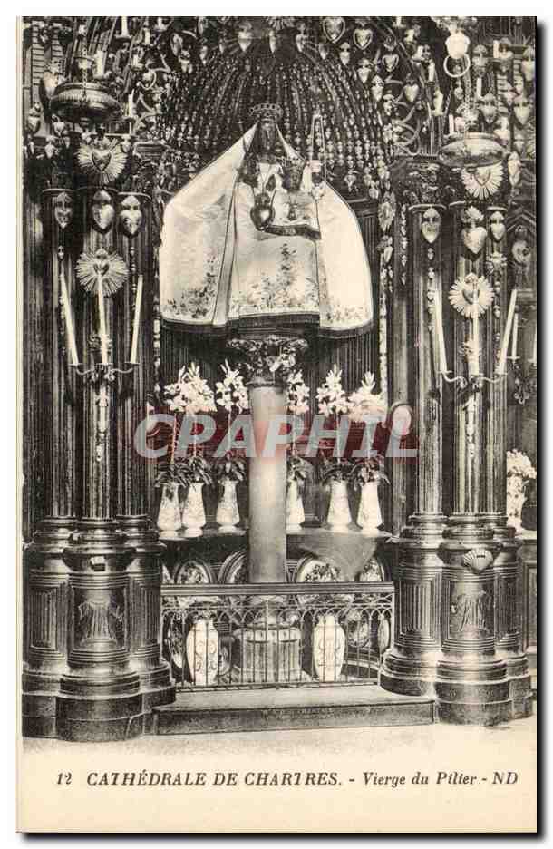 Cathédrale de Charîres - Vierge du Pilier - ND
