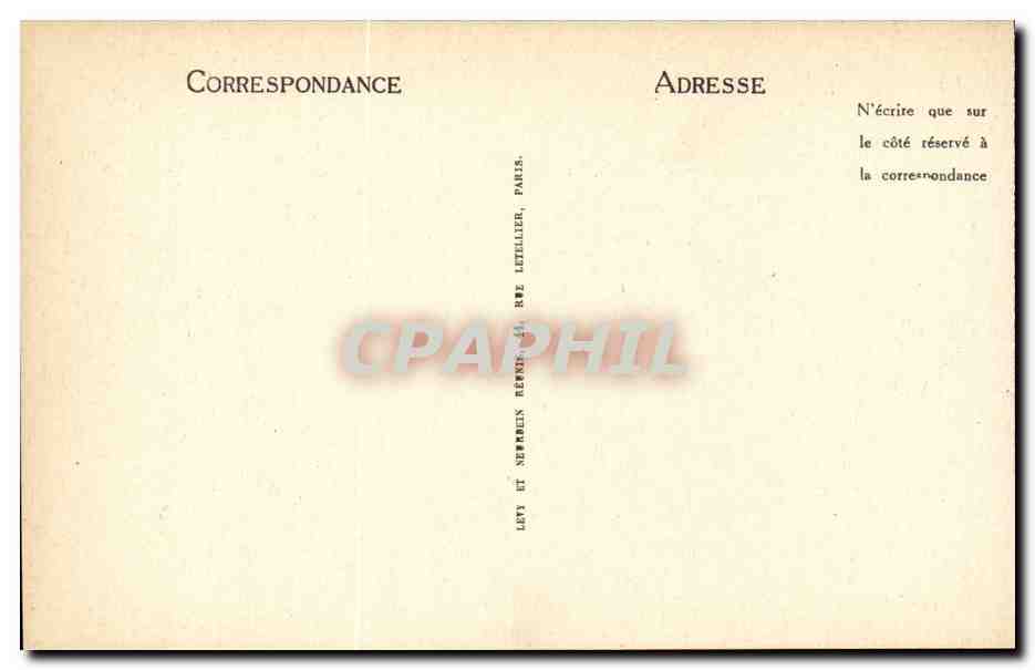 Chartres CPA Cathedrale La nef et le choeur — Verso
