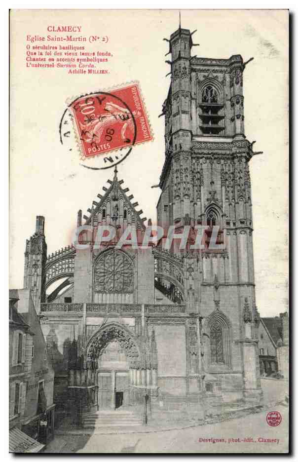Clamecy CPA Eglise Saint martin