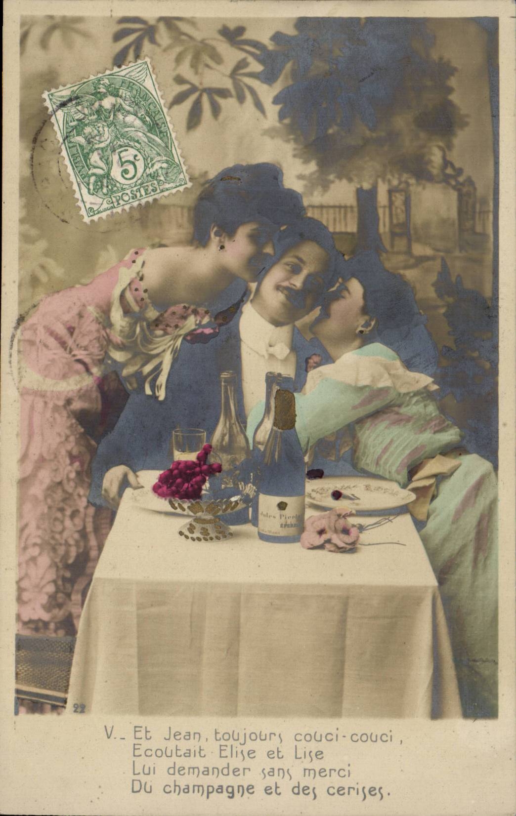 CPA Fantaisie Couple Et Jean toujours couci couci