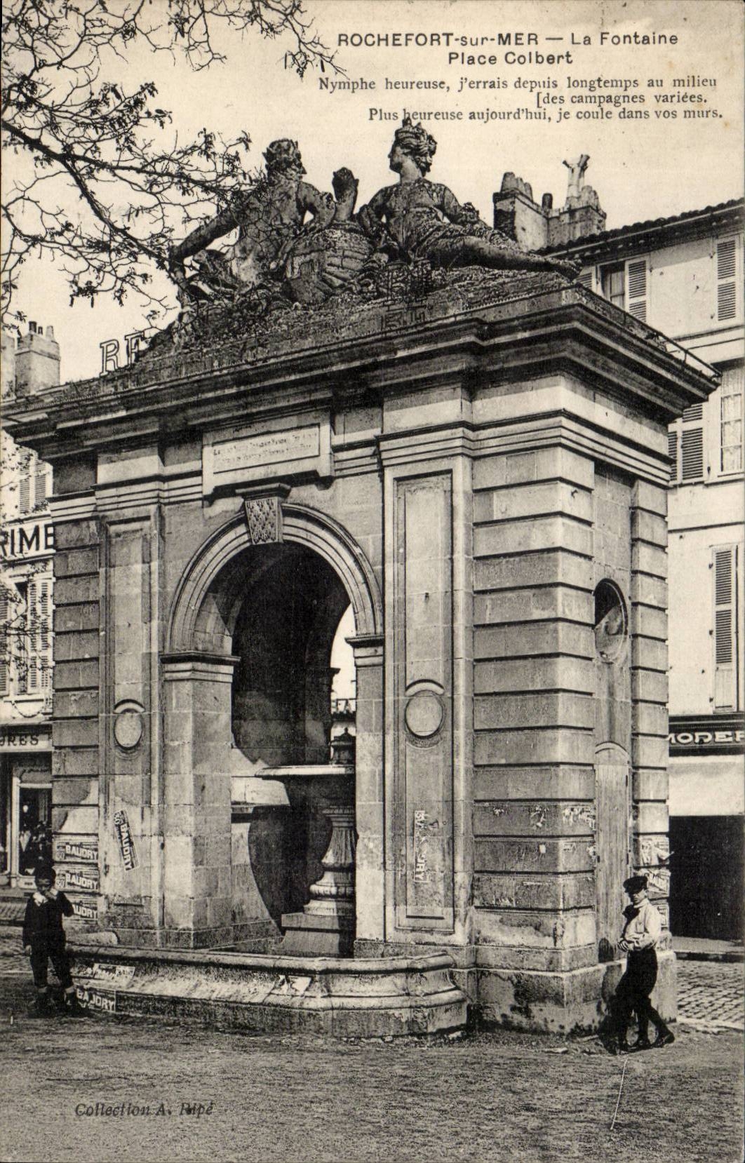 Rochefort sur Mer CPA La fontaine Place Colbert