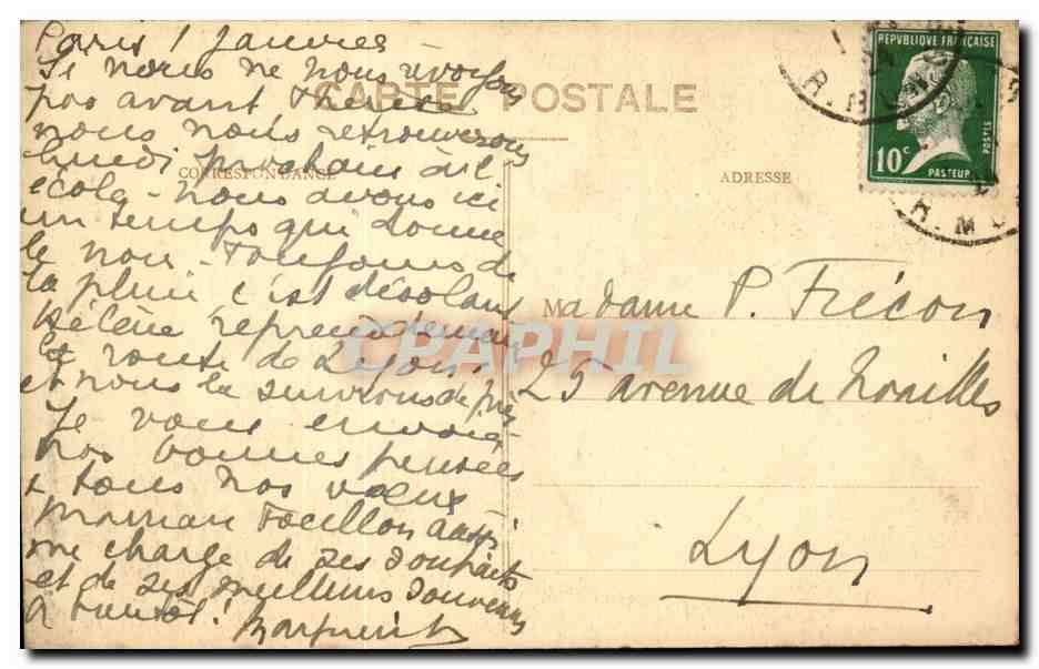 CPA Musee de Lyon Terburg Le message — Verso