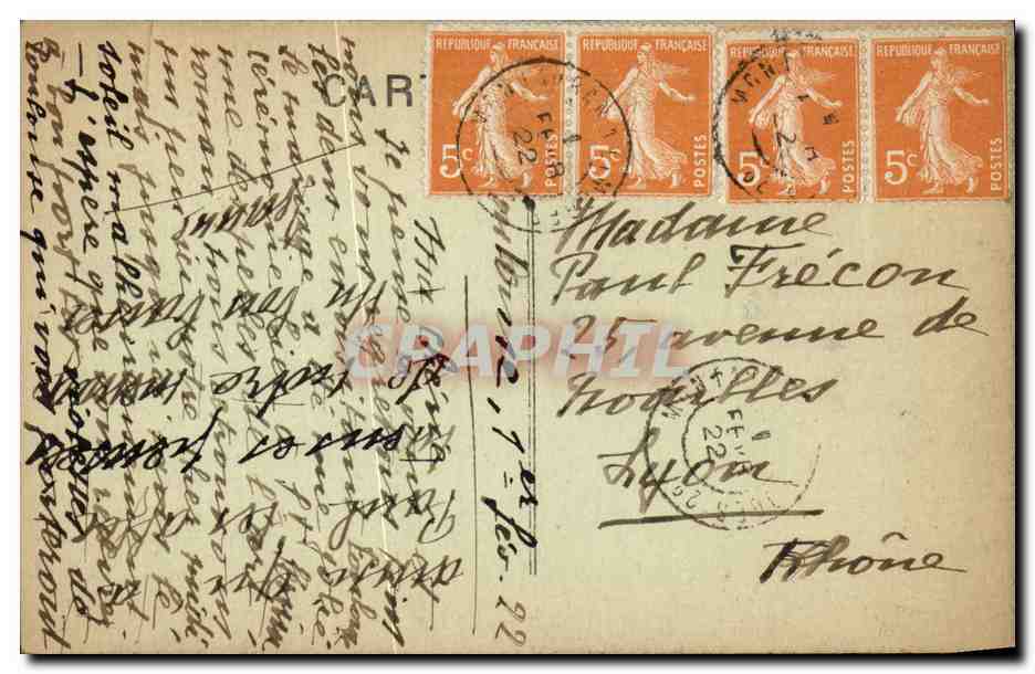 Toulouse CPA Saint SErnin Le grand portail — Verso