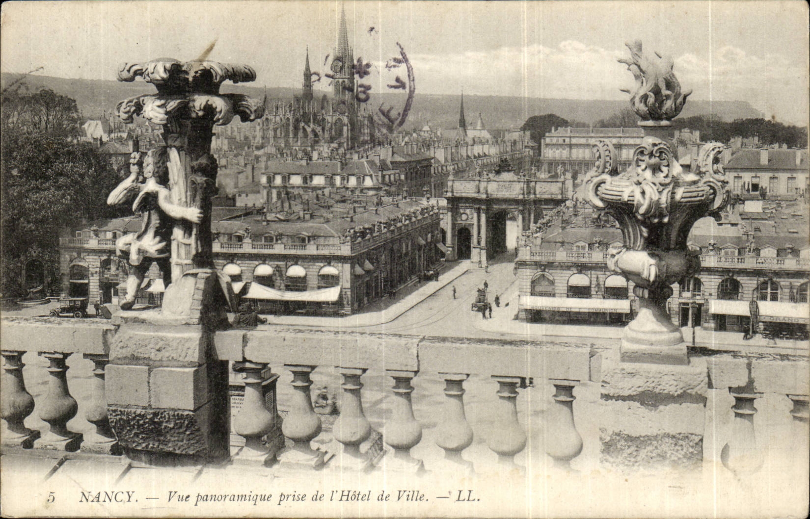 Nancy - Vue Panoramique prise de l'Hotel de Ville - CPA 