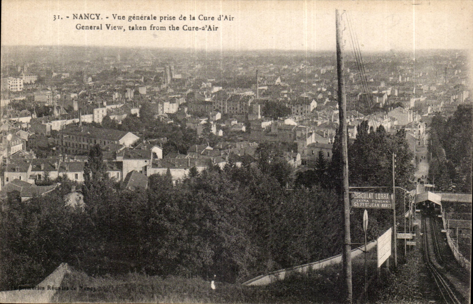 Nancy - Vue Generale prise de la Cure d'air - CPA 