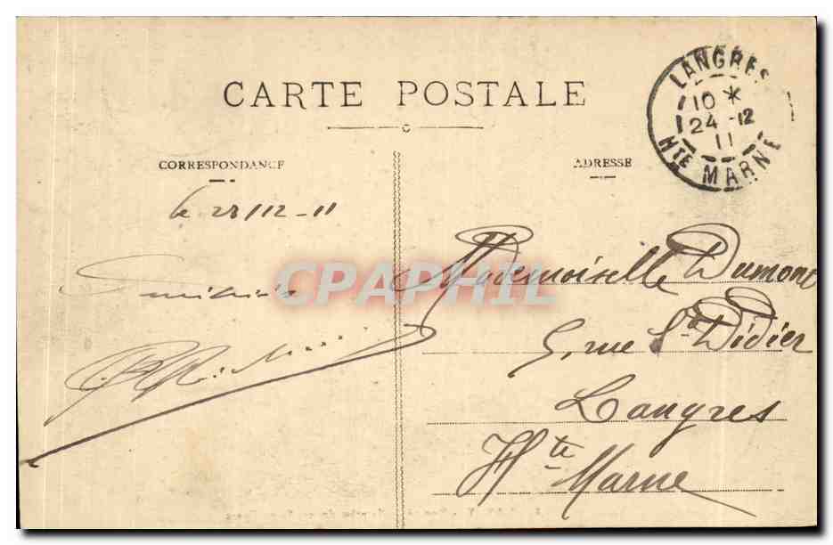 Nancy - Vue Generale prise depuis Saint Epvre - CPA  — Verso