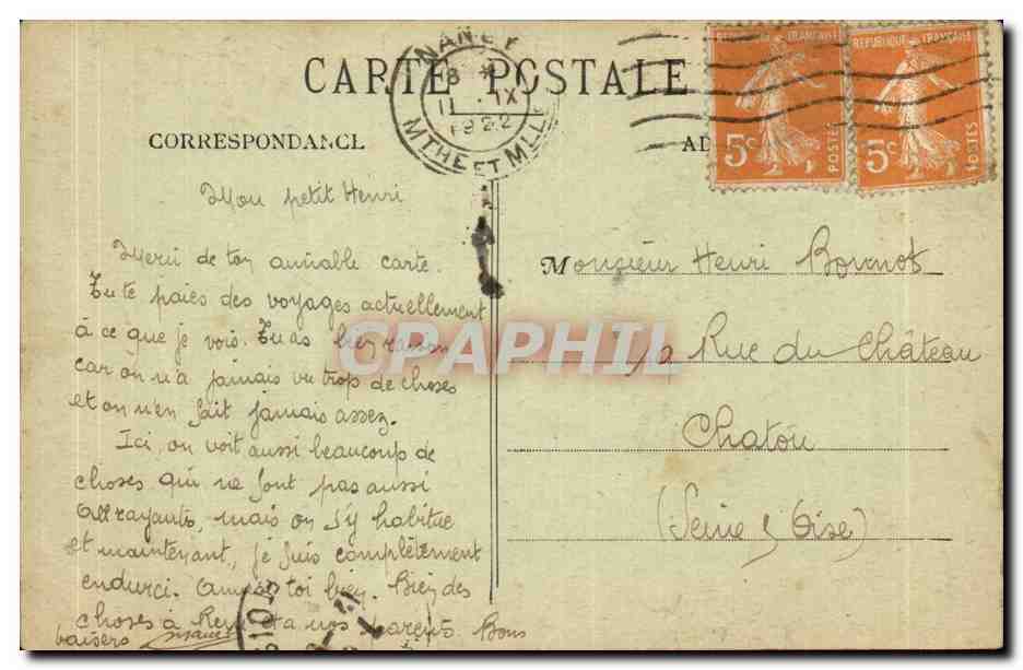 Nancy - Place Stanislas Grile de jean Lamour - CPA  — Verso