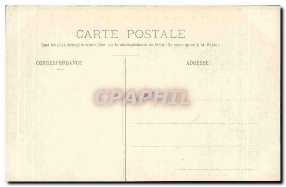 Nancy - hemicycle de la Carriere Palais du Gouvernement la Pepiniere - CPA  — Verso