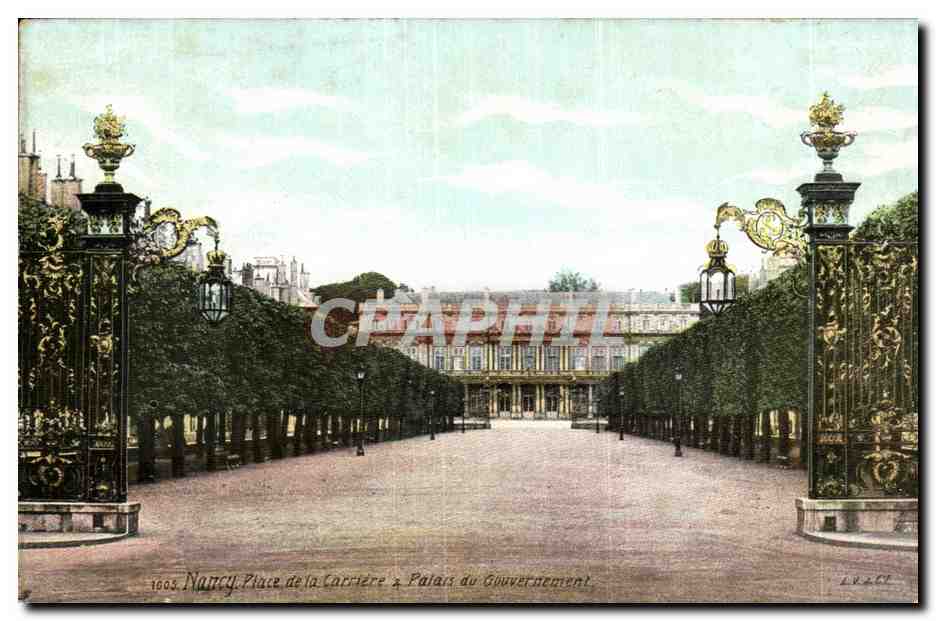 Nancy - Place de la Carriere Palais de Gouvernement - CPA 