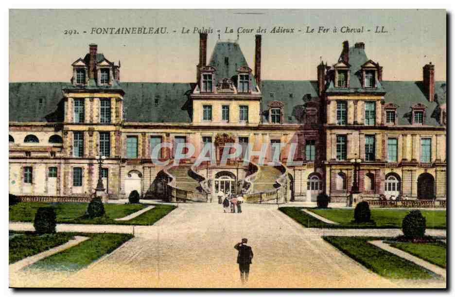 Fontainebleau - El Palacio - La Cour des Adieux - El Fer à Cheval - LL. - n°292