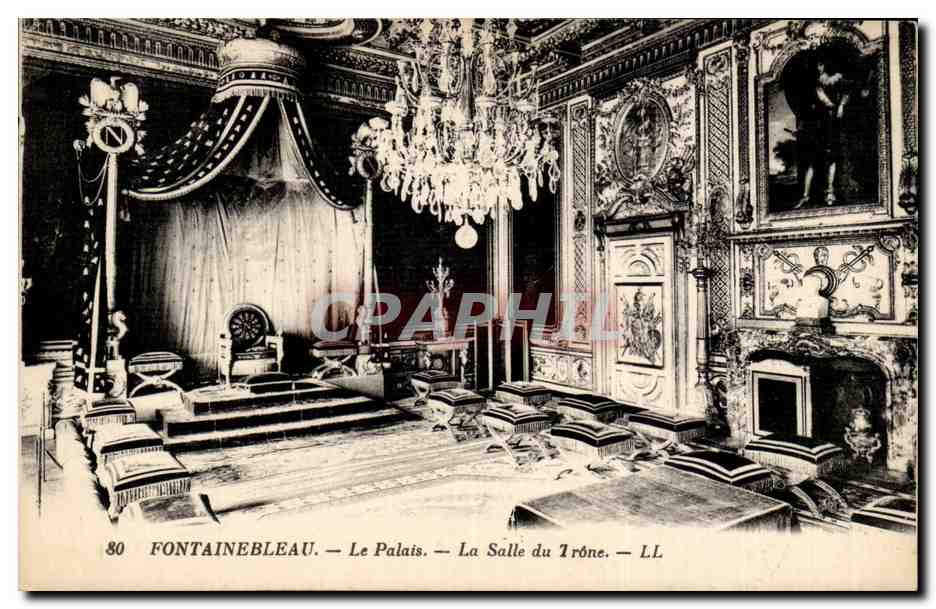 Fontainebleau CPA palais La salle du trone