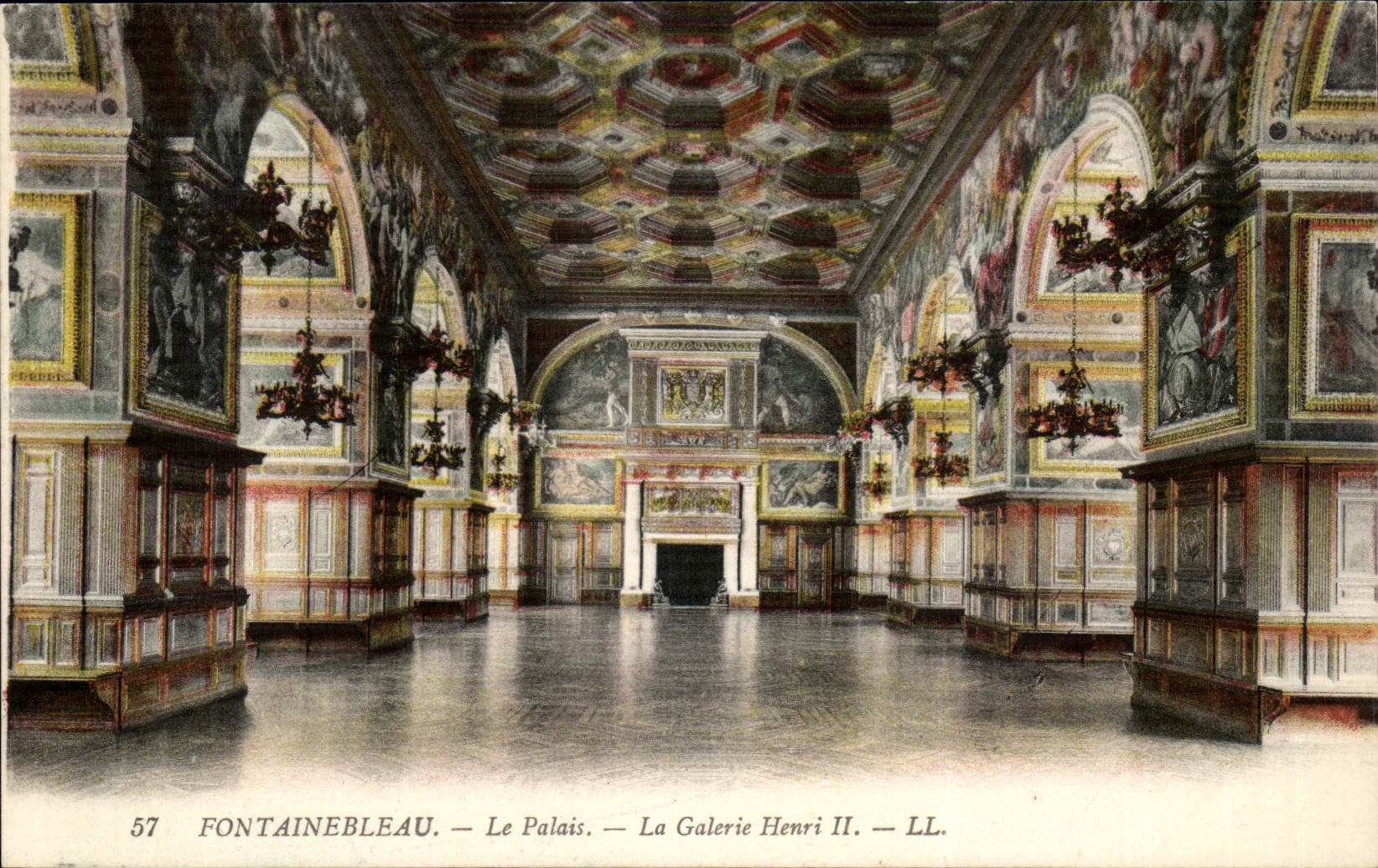 Fontainebleau — Das Schloss — Die Galerie Henri II — LL. — N° 57