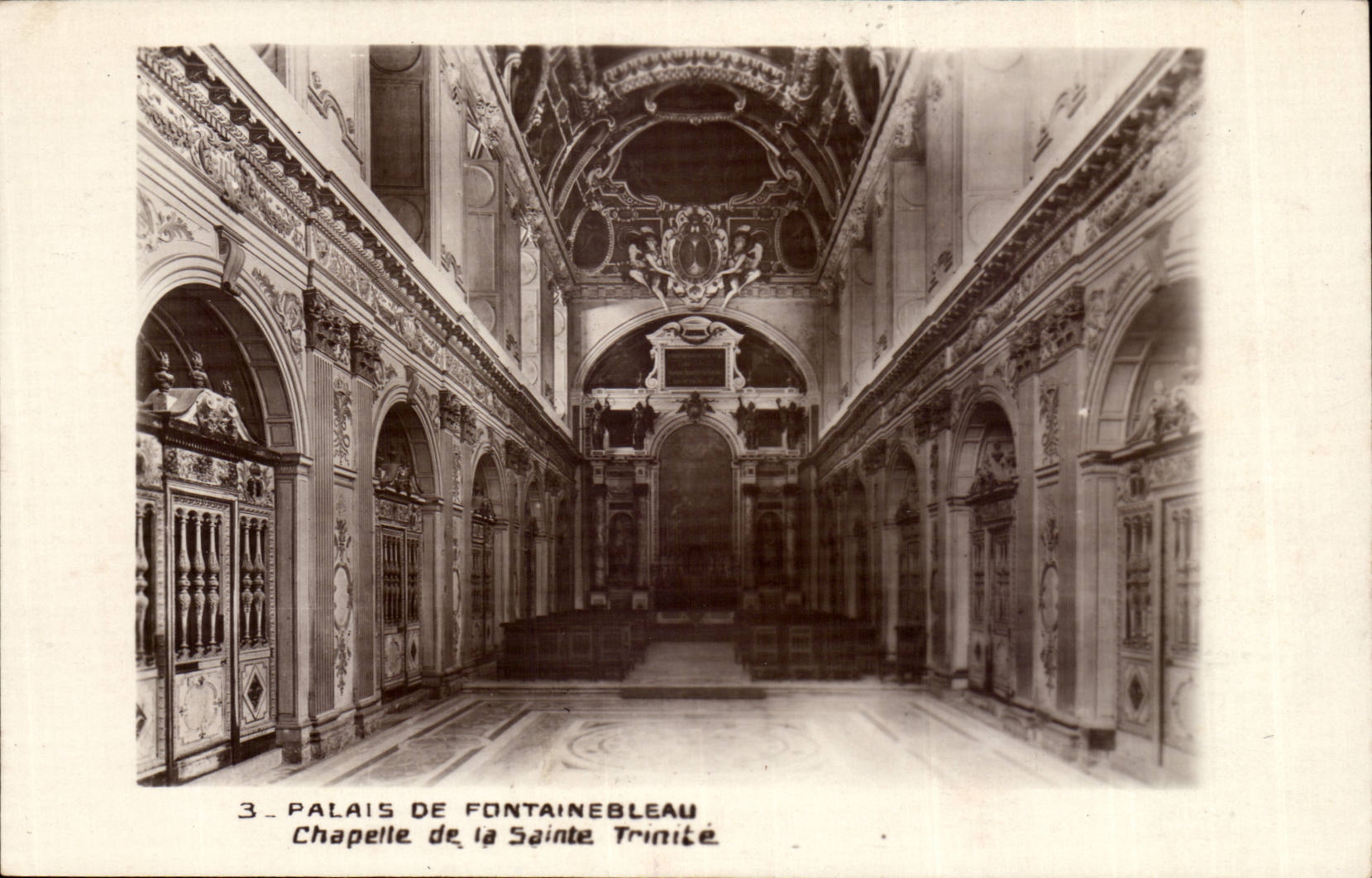 Palais de Fontainebleau — Chapelle de la Sainte-Trinité — Éditeur non identifié, n° de série 3