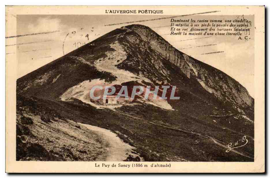 CPA Auvergne Le puy de SAncy (1886m)