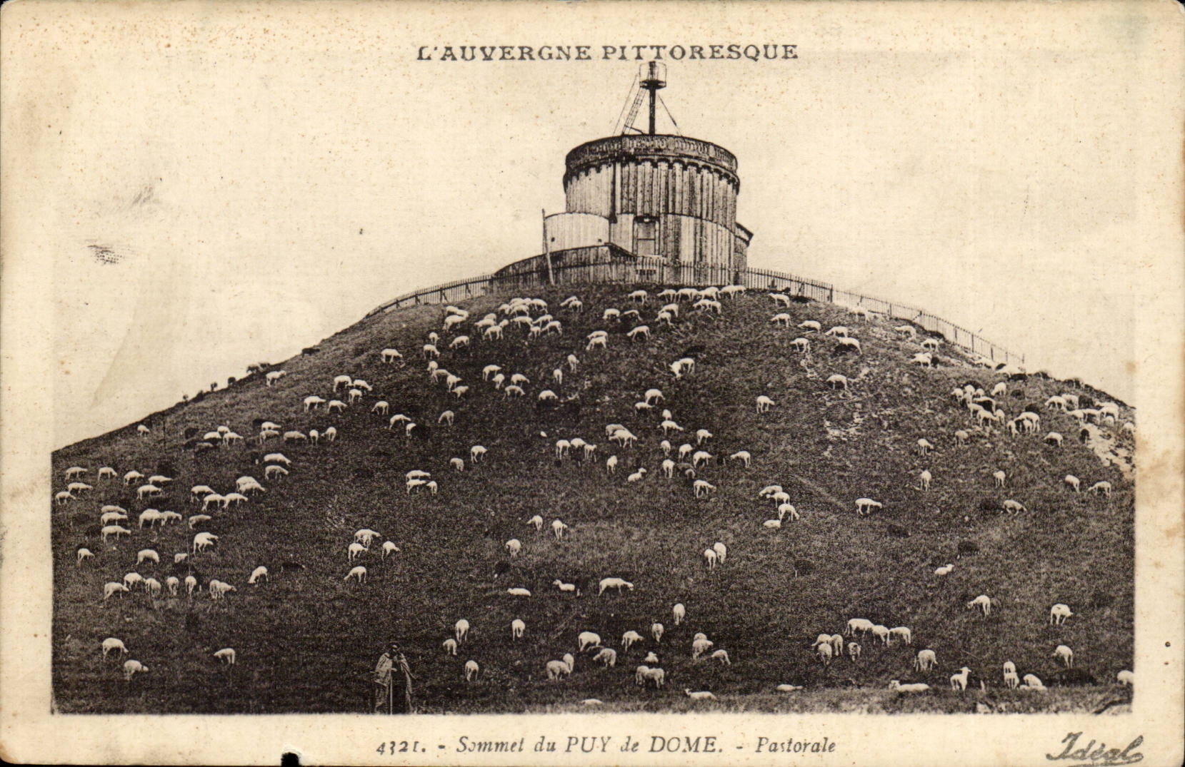 Sommet du Puy de Dôme — Pastorale — Éditions Idéal, n° 4321