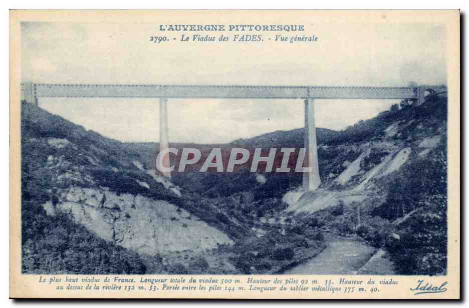 Le Viaduc des Fades — L'Auvergne pittoresque — Éditeur Idéal