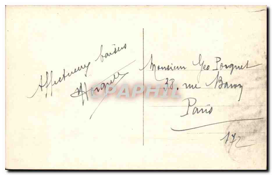 CPA Auvergne Sommet de la roche aux fees (enfants) — Verso