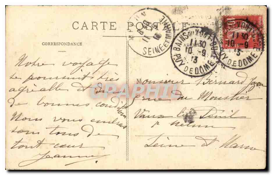 Mont-Dore — En route pour le Sancy — L'Auvergne — Verso
