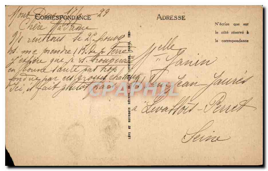 Le Mont-Dore — Le Chemin des Gorges d'Enfer — LL — Verso