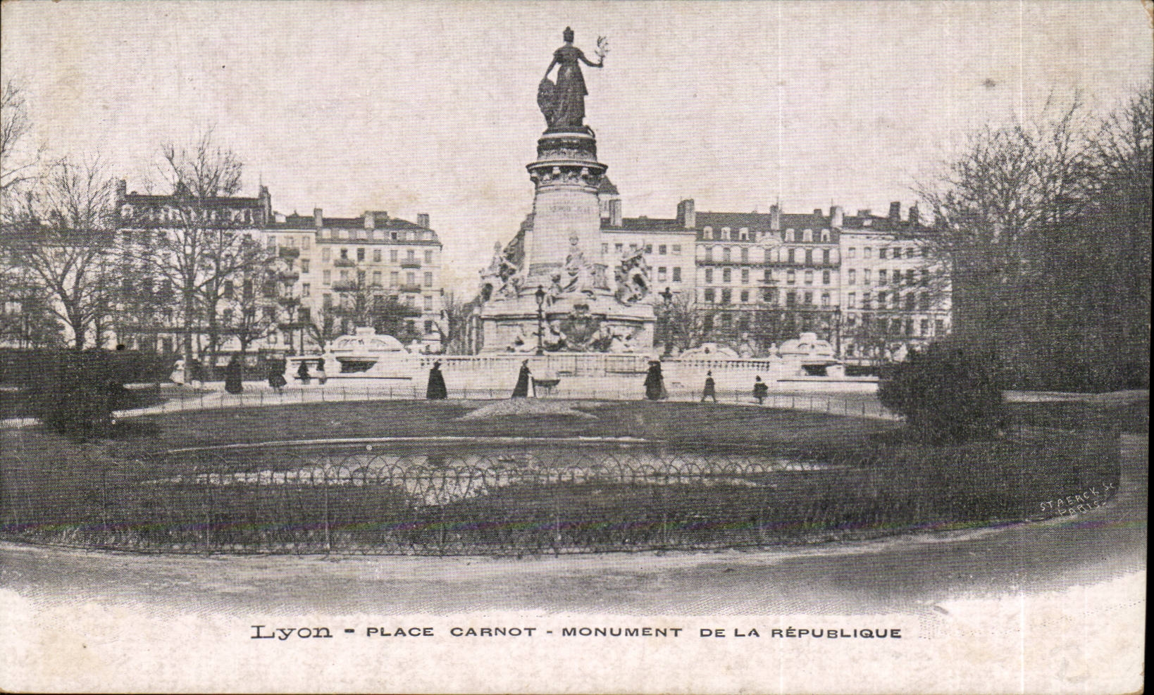 Lyon - Place Carnot - Monument de la République — éditeur Staesck & Cie