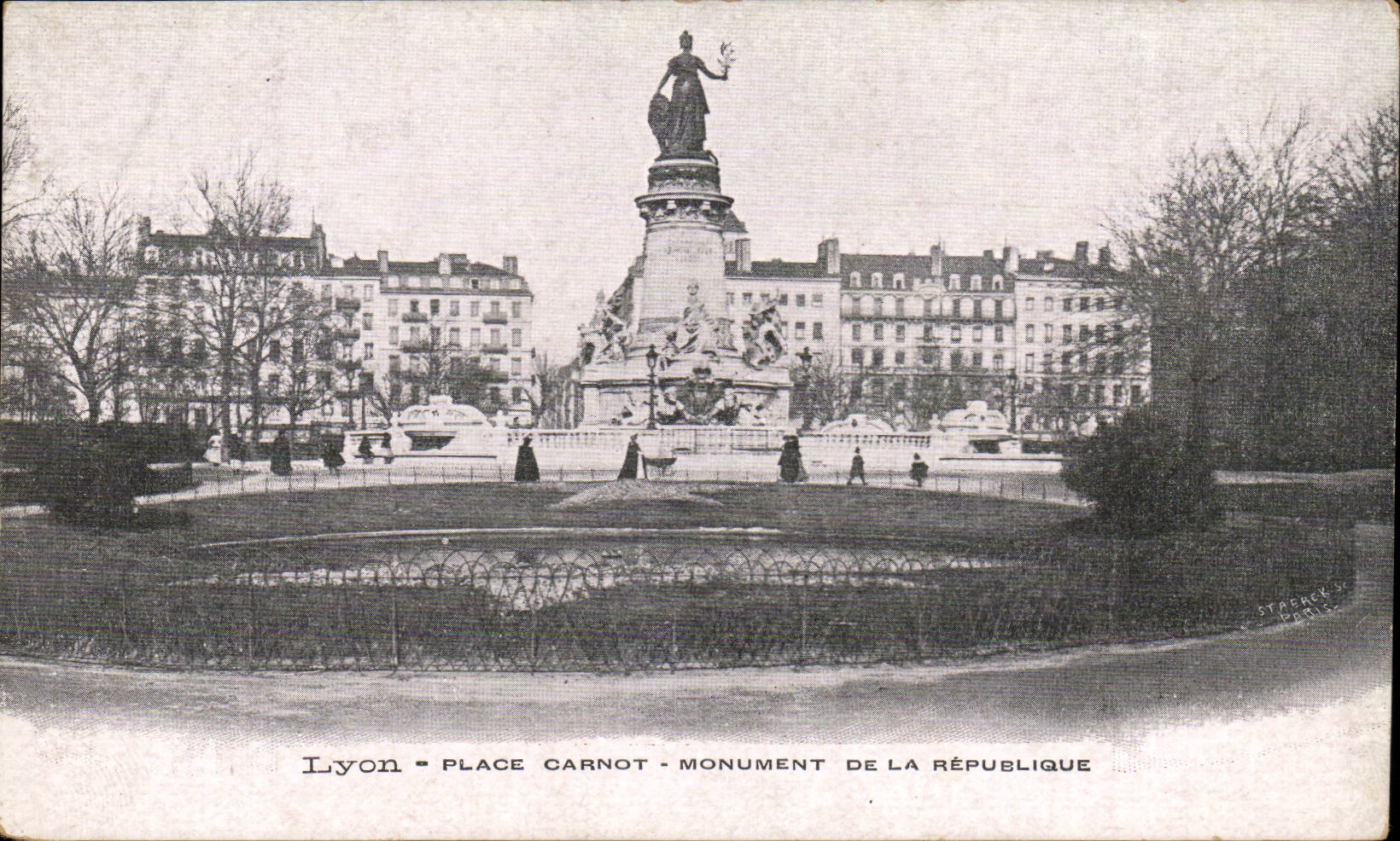 Lyon - Place Carnot - Monument de la République — éditeur STRAENCK