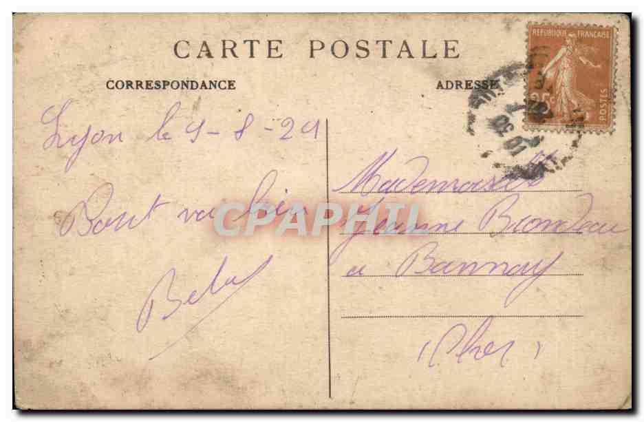 LYON — Parc de la Tête-d'Or — Les Cygnes — E.R. — Verso