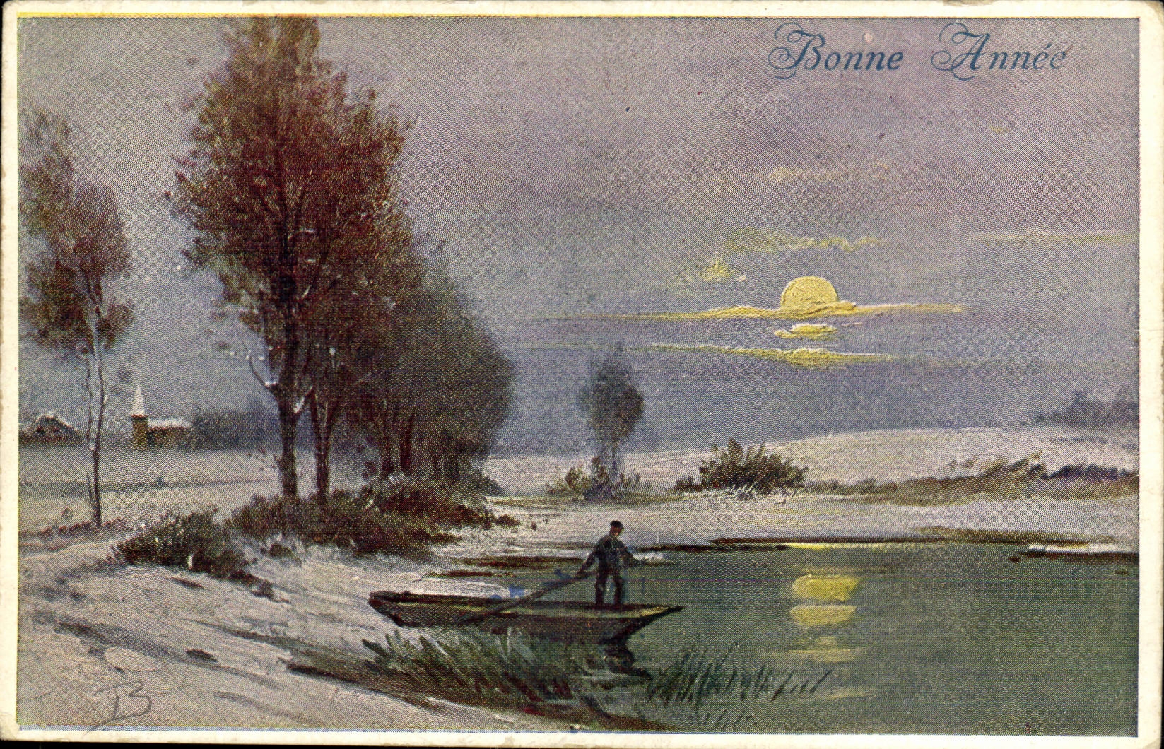 CPA Fantaisie Voeux Bonne annee 