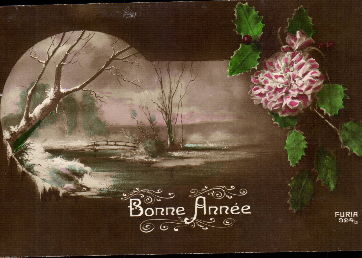 CPA Fantaisie Voeux Bonne annee 