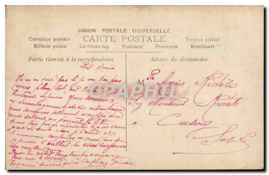 Femme avec bouquet de fleurs — carte postale colorisée — éditeur DS, n° 3564 — Reverso