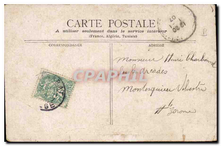 CPA FAntaisie Femme — Verso