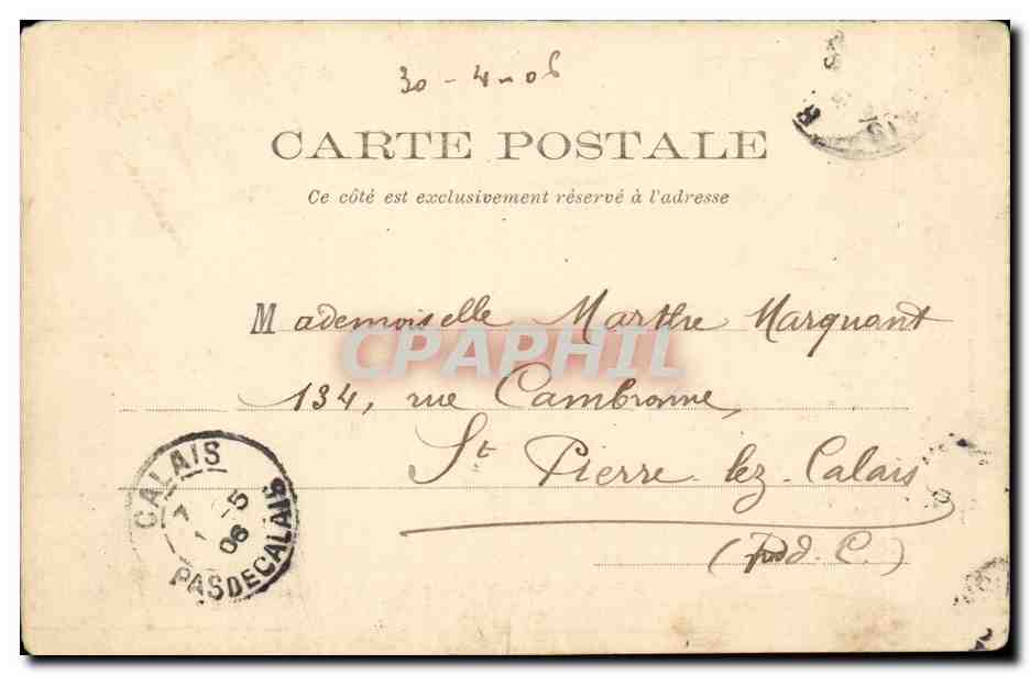 Vincennes CPA Bois Etude de paysage — Rückseite