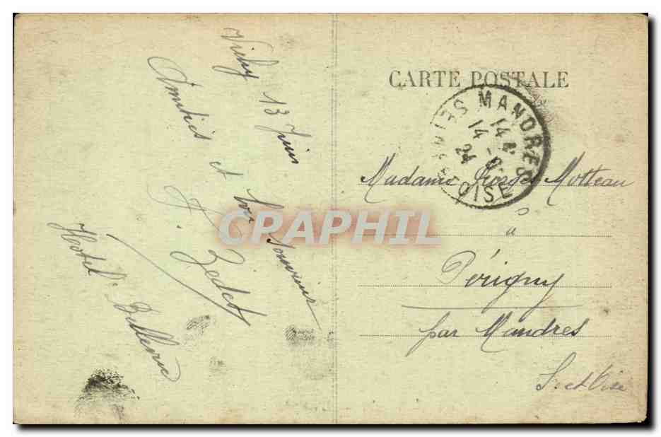 Vichy CPA L'ancien parc — Verso