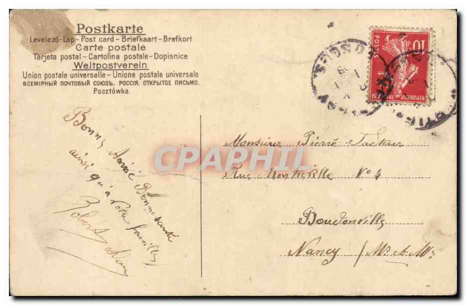 Chercheur de Noël — Ange aux houx — éditeur non visible — Verso