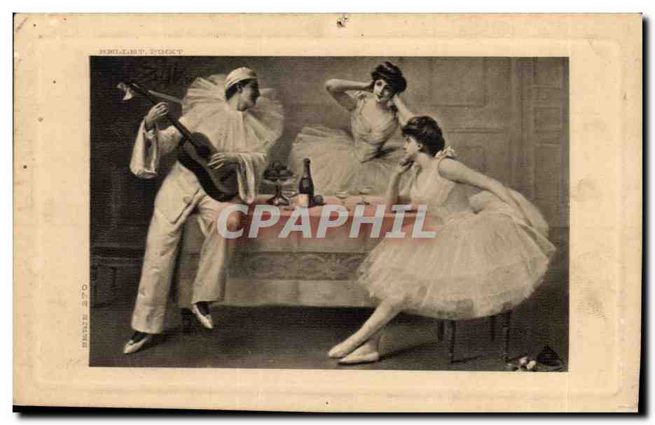 Scène de ballet — musicien et danseuses — HELLIST, PINKT