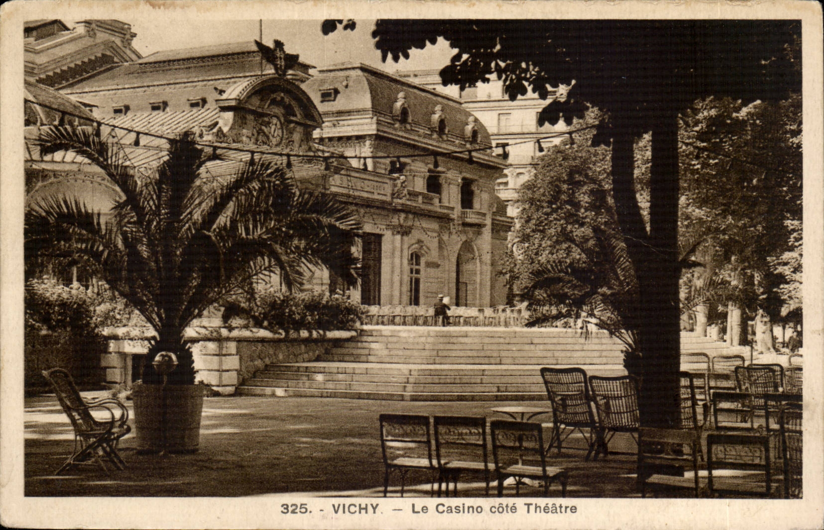Vichy CPA La casino cote Theatre