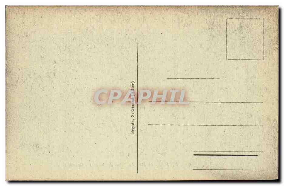 Vichy CPA Le hall du palais des sources Grande grille et Lucas — Verso
