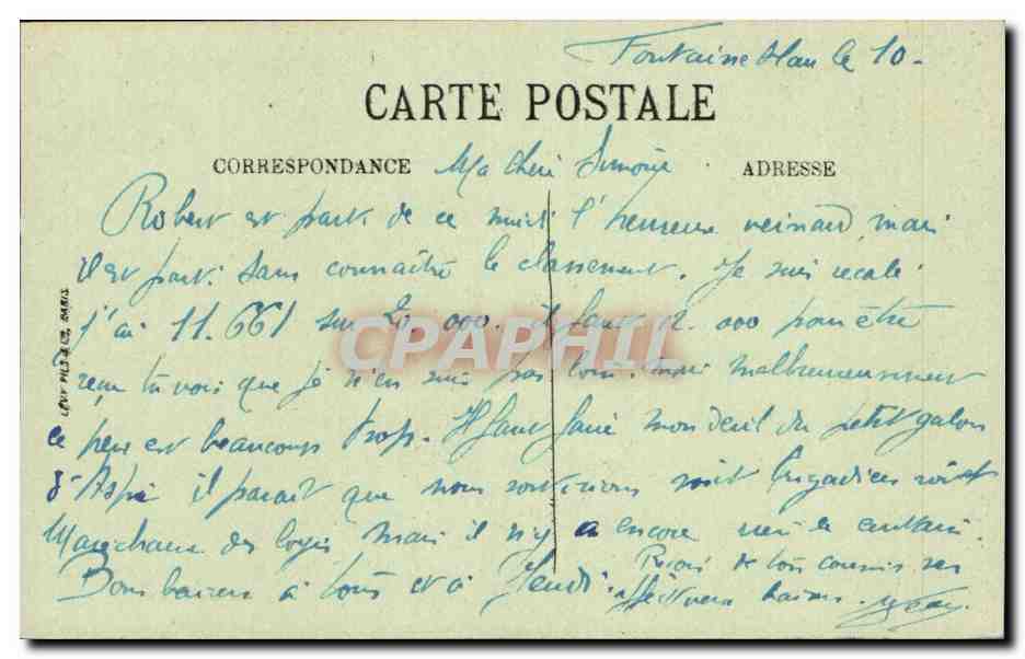 Fontainebleau — Il Palazzo — Dettaglio della Tribuna della Cappella — N.G. — Verso