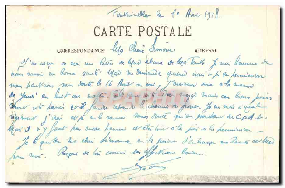 Fontainebleau - Le Palais - Le Lit de Marie-Antoinette - N. G. - n°73 — Rückseite