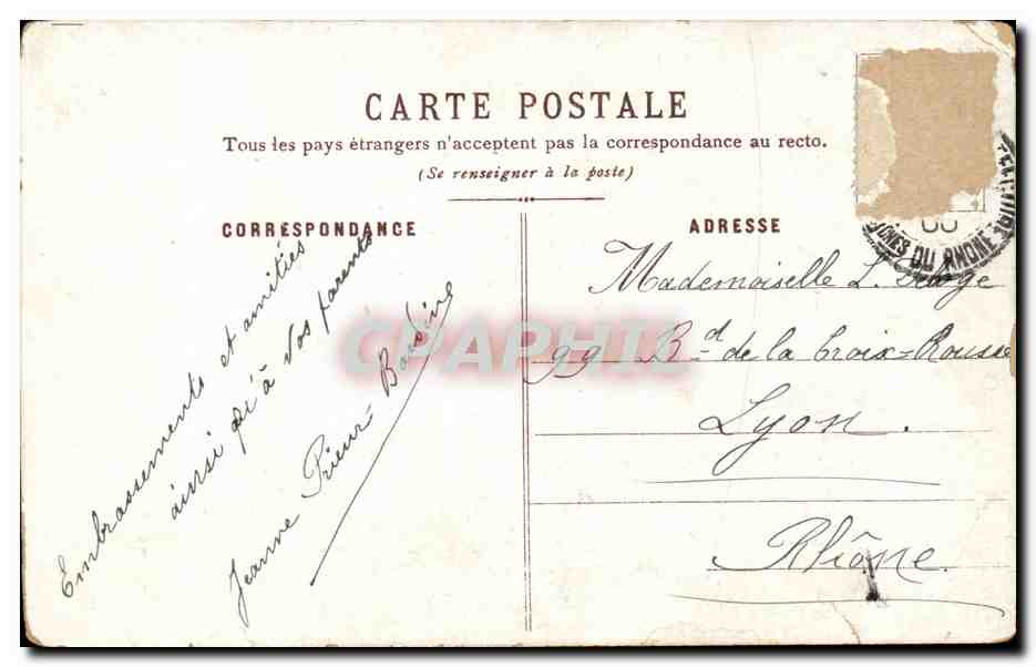CPA Fantaisie Heureuse annee (fleurs) — Rückseite