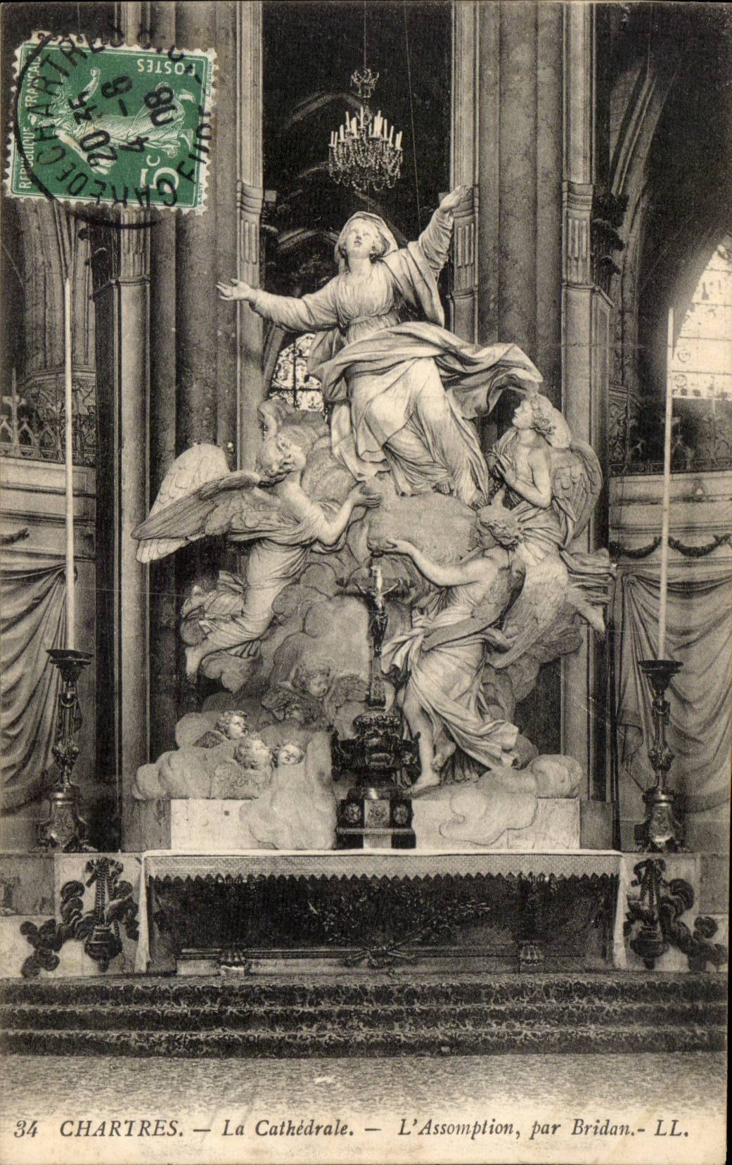 Chartres CPA La cathedrale L'assomption par Bridan