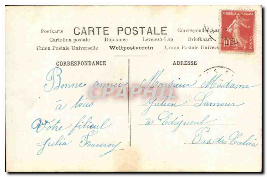 Fantaisie - Fete - Bonne Annee - Nouvel An - Femme - Waving Woman - CPA  — Verso