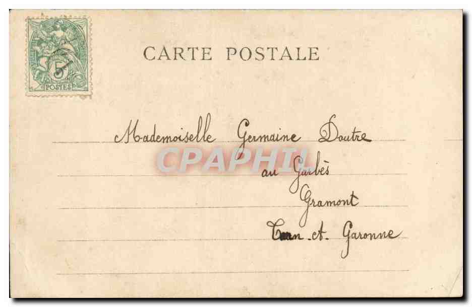 Fantaisie - Femme - Fleurs Jolie portez tous mes voeux - Woman contemplating flowers - CPA  — Rückseite
