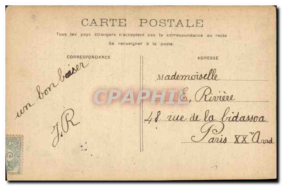 Fantaisie - Enfant - Pauvres Bretons - tous cotes des secours arrivent a Dieu - notre priere - CPA  — Verso
