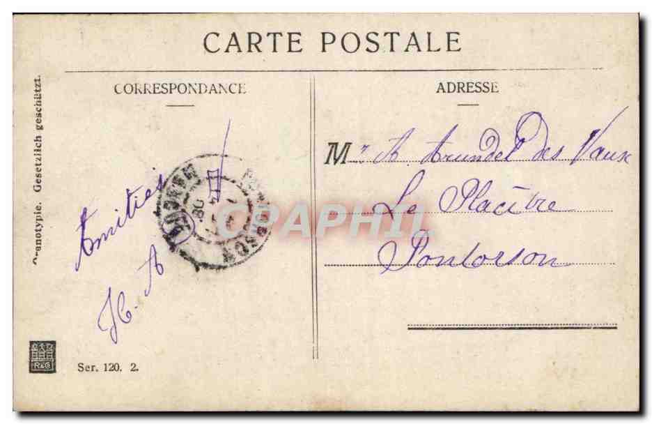 Fantaisie - Femme - Woman of the night with metallic sheen - CPA  — Back
