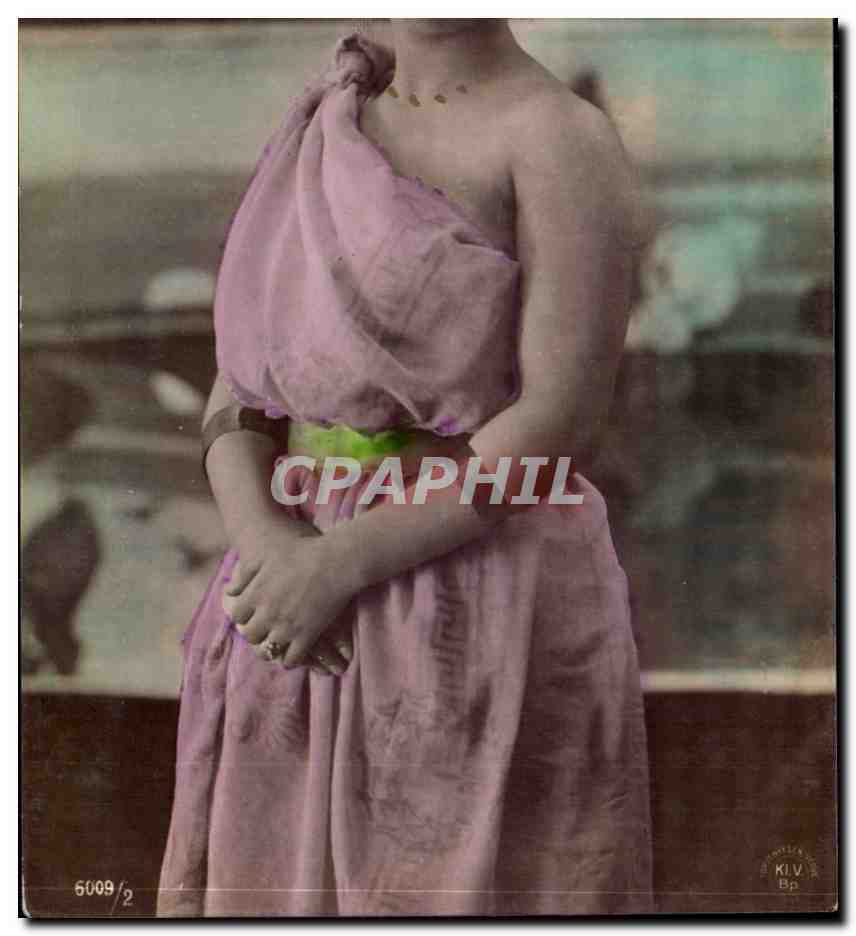 Fantaisie - Femme - sad and forlorn woman - CPA 