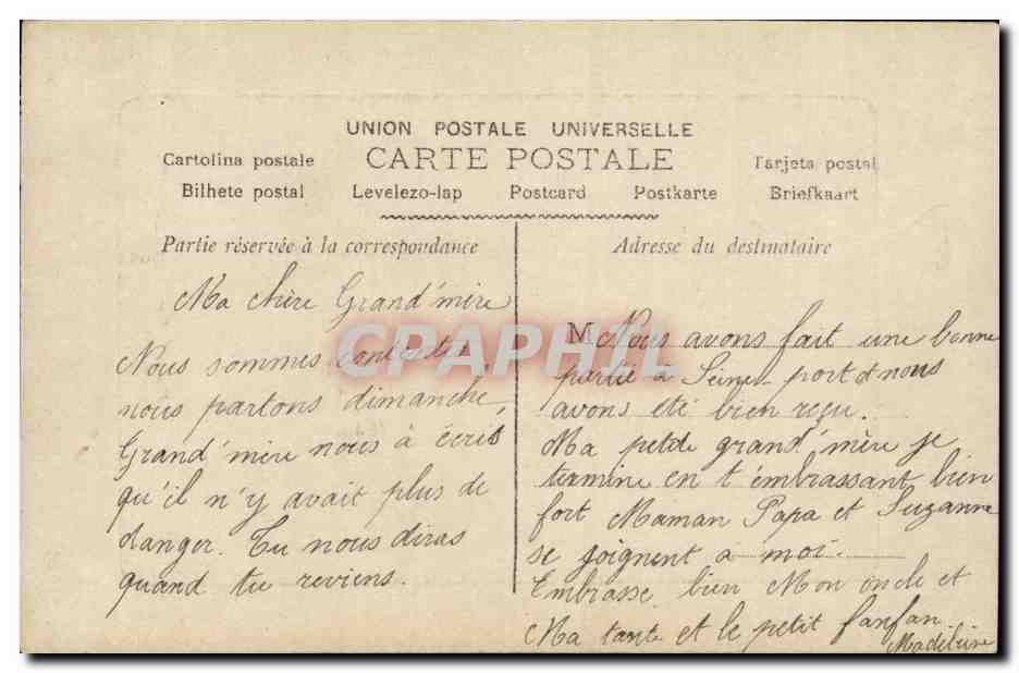 Fantaisie - Femme - woman with flowers - CPA  — Rückseite