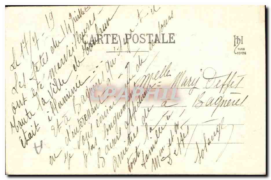 Fantaisie - Femme - amities - CPA  — Rückseite