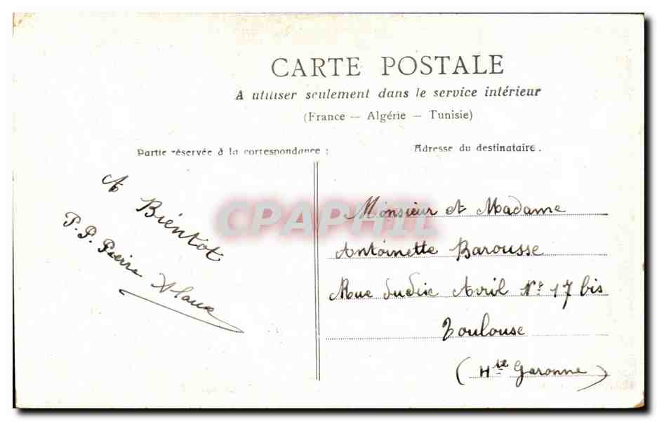 Fantaisie - Couple - Premier Rendez Vous - il m'aime ? - CPA  — Rückseite