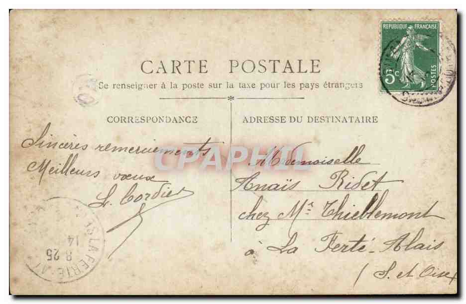 Jeune femme en robe de soirée — Gershell — n° 571 — Verso